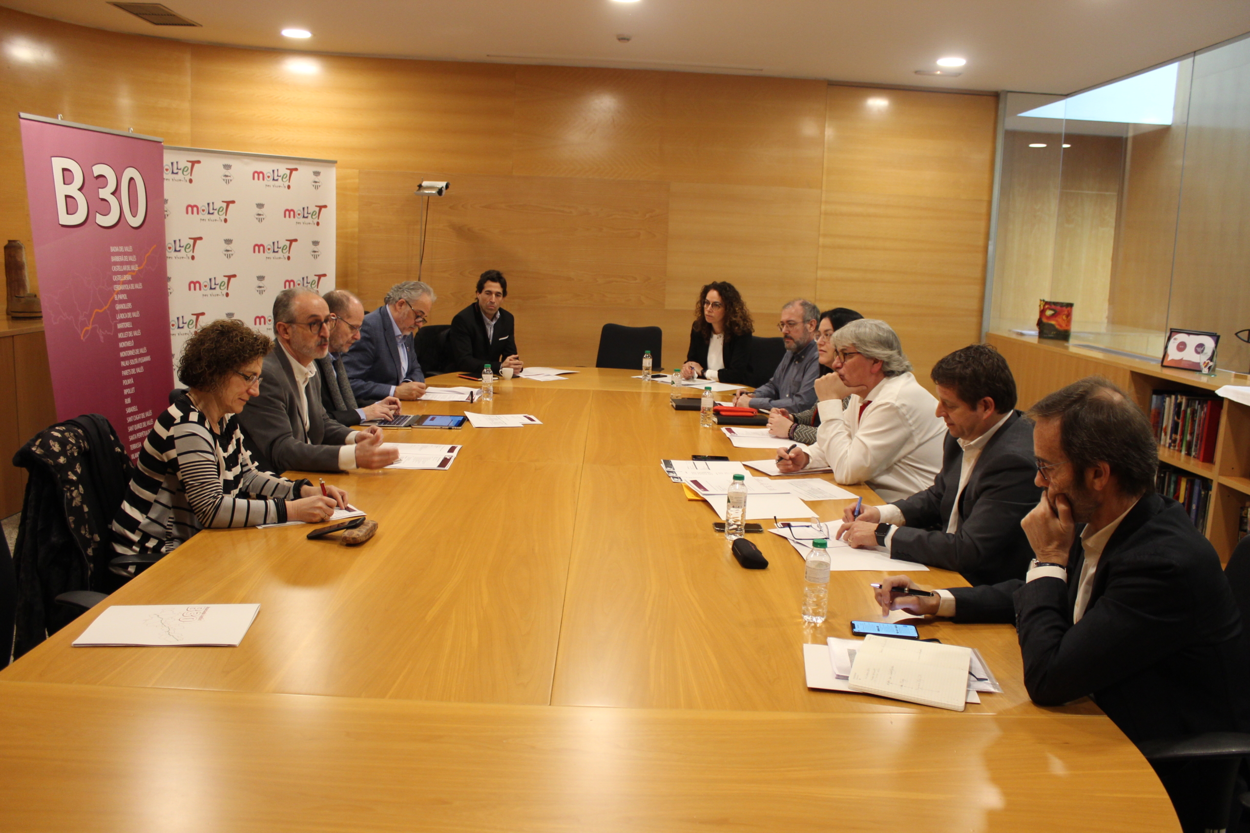 La Comissió Executiva de l’Associació Àmbit B30 revisa el Pla de Mobilitat del Vallès per fer-hi propostes de millora