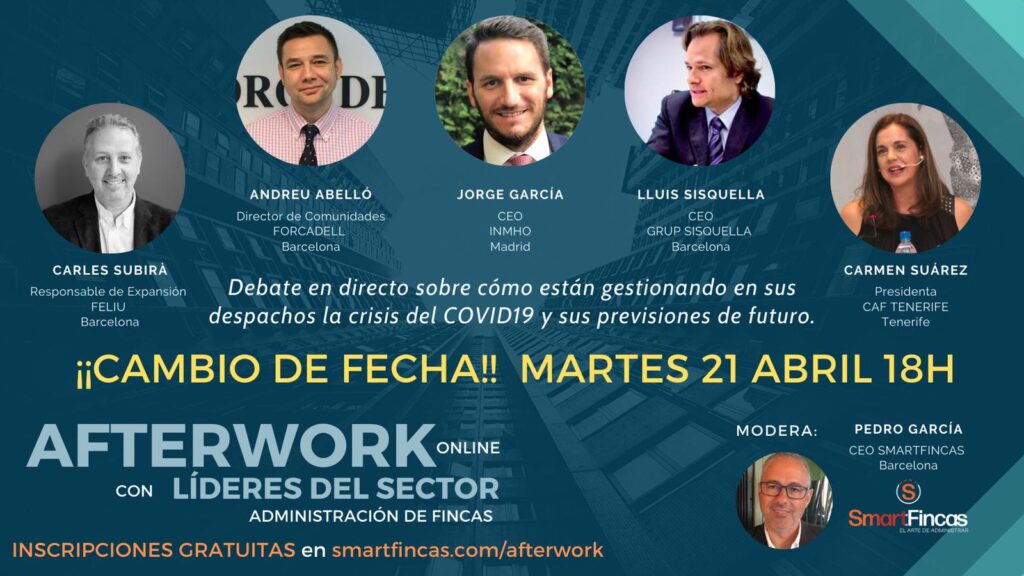 Afterwork online amb líders del sector d’administració de finques